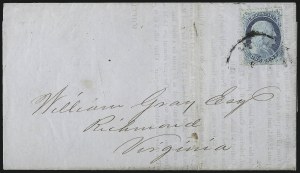 Sale 998, Lot 489, Perforated Stamps From Plate One Late On Cover