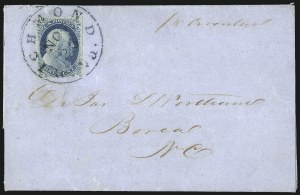 Sale 998, Lot 50, Plate One Early - Type II On Cover