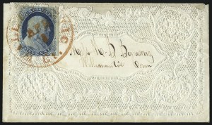 Sale 998, Lot 52, Plate One Early - Type II On Cover