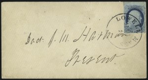 Sale 998, Lot 73, Plate One Late - Position 4R1L Type II and Block with 7R1L