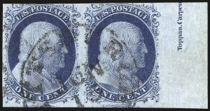 Sale 998, Lot 86, Plate One Late Imprint and Centerline Copies