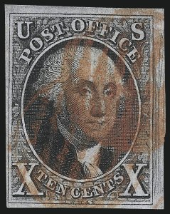 Sale 1007, Lot 2088, 10c 1847 Issue (Scott 2)
