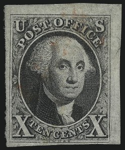 Sale 1007, Lot 2090, 10c 1847 Issue (Scott 2)