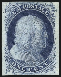Sale 1007, Lot 2101, 1c-10c 1851-56 Issue (Scott 7-16)