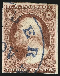 Sale 1007, Lot 2111, 1c-10c 1851-56 Issue (Scott 7-16)