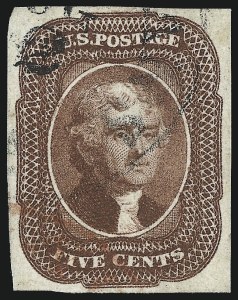 Sale 1007, Lot 2113, 1c-10c 1851-56 Issue (Scott 7-16)