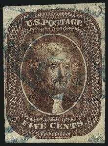 Sale 1007, Lot 2116, 1c-10c 1851-56 Issue (Scott 7-16)
