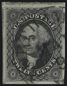 Sale 1007, Lot 2126, 12c 1851-56 Issue (Scott 17)