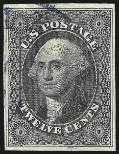 Sale 1007, Lot 2129, 12c 1851-56 Issue (Scott 17)