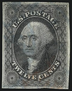 Sale 1007, Lot 2132, 12c 1851-56 Issue (Scott 17)