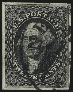 Sale 1007, Lot 2134, 12c 1851-56 Issue (Scott 17)