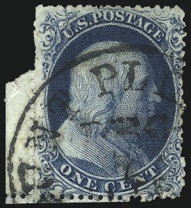 Sale 1007, Lot 2138, 1c 1857-60 Issue (Scott 19b-24)