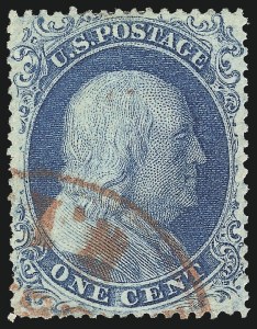 Sale 1007, Lot 2140, 1c 1857-60 Issue (Scott 19b-24)