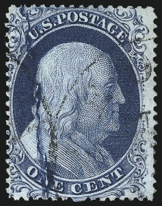 Sale 1007, Lot 2141, 1c 1857-60 Issue (Scott 19b-24)