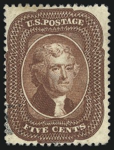 Sale 1007, Lot 2160, 3c-12c 1857-60 Issue (Scott 25-36)