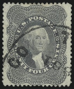 Sale Number 1007, Lot Number 2171, 24c-90c 1857-60 Issue (Scott 37-39)
