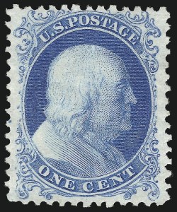 Sale 1007, Lot 2188, 1875 Reprint of 1857-60 Issue (Scott 40)