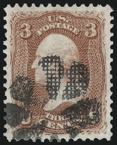 Sale 1007, Lot 2239, 1867-68 Grilled Issue (Scott 79-96)