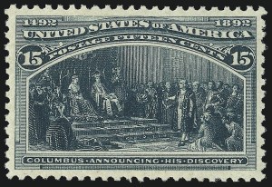 Sale Number 1007, Lot Number 2415, 1893 Columbian Issue (1c thru 30c, Scott 230-239)