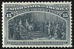 Sale 1007, Lot 2417, 1893 Columbian Issue (1c thru 30c, Scott 230-239)