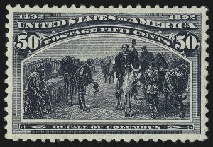 Sale 1007, Lot 2425, 1893 Columbian Issue (50c thru $1.00, Scott 240-241)