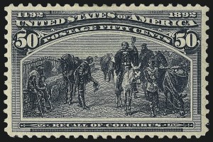 Sale 1007, Lot 2426, 1893 Columbian Issue (50c thru $1.00, Scott 240-241)