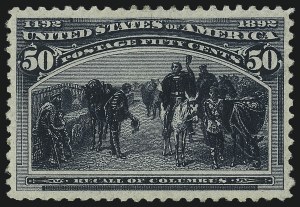 Sale 1007, Lot 2427, 1893 Columbian Issue (50c thru $1.00, Scott 240-241)