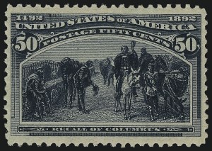 Sale 1007, Lot 2428, 1893 Columbian Issue (50c thru $1.00, Scott 240-241)