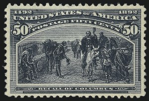 Sale 1007, Lot 2429, 1893 Columbian Issue (50c thru $1.00, Scott 240-241)