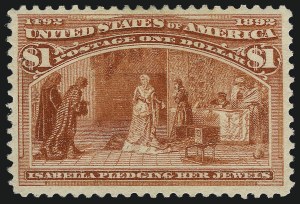 Sale 1007, Lot 2433, 1893 Columbian Issue (50c thru $1.00, Scott 240-241)