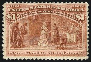 Sale 1007, Lot 2436, 1893 Columbian Issue (50c thru $1.00, Scott 240-241)