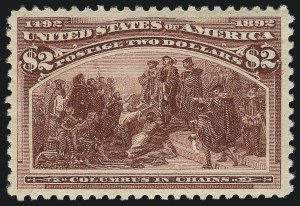 Sale 1007, Lot 2440, 1893 Columbian Issue ($2.00 thru $5.00, Scott 242-245)