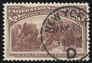 Sale Number 1007, Lot Number 2441, 1893 Columbian Issue ($2.00 thru $5.00, Scott 242-245)