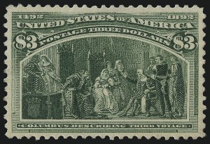 Sale 1007, Lot 2446, 1893 Columbian Issue ($2.00 thru $5.00, Scott 242-245)
