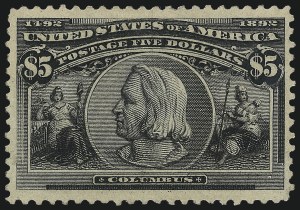 Sale 1007, Lot 2457, 1893 Columbian Issue ($2.00 thru $5.00, Scott 242-245)