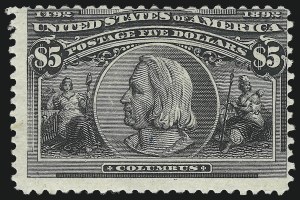 Sale 1007, Lot 2462, 1893 Columbian Issue ($2.00 thru $5.00, Scott 242-245)