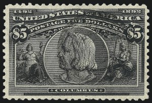 Sale 1007, Lot 2465, 1893 Columbian Issue ($2.00 thru $5.00, Scott 242-245)