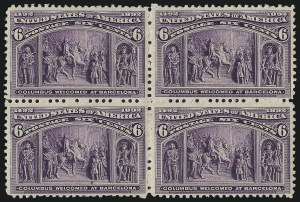 Sale 1007, Lot 2466, 1893 Columbian Issue Multiples (1c thru 15c, Scott 230-238)
