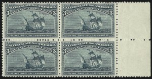 Sale 1007, Lot 2467, 1893 Columbian Issue Multiples (1c thru 15c, Scott 230-238)