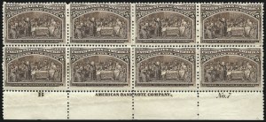 Sale 1007, Lot 2473, 1893 Columbian Issue Multiples (1c thru 15c, Scott 230-238)