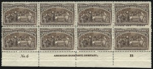 Sale 1007, Lot 2474, 1893 Columbian Issue Multiples (1c thru 15c, Scott 230-238)