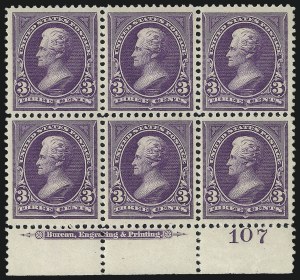 Sale 1007, Lot 2493, 1894 Unwatermarked Bureau Issue (Scott 246-262)