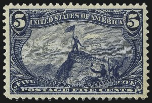Sale 1007, Lot 2543, 1898 Trans-Mississippi Issue (1c thru 10c, Scott 285-290)