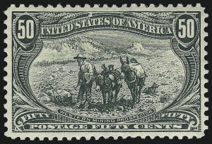 Sale 1007, Lot 2553, 1898 Trans-Mississippi Issue (50c thru $2.00, Scott 291-293)