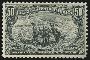 Sale 1007, Lot 2554, 1898 Trans-Mississippi Issue (50c thru $2.00, Scott 291-293)