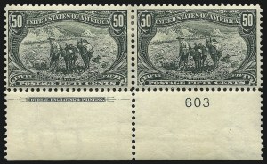 Sale 1007, Lot 2555, 1898 Trans-Mississippi Issue (50c thru $2.00, Scott 291-293)
