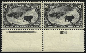 Sale 1007, Lot 2563, 1898 Trans-Mississippi Issue (50c thru $2.00, Scott 291-293)