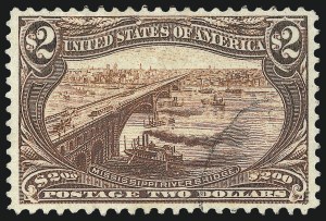 Sale 1007, Lot 2571, 1898 Trans-Mississippi Issue (50c thru $2.00, Scott 291-293)