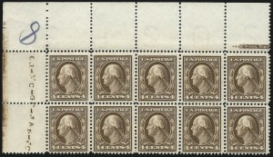 Sale 1007, Lot 2678, 1910-13 Washington-Franklin Issue (Scott 369-395)