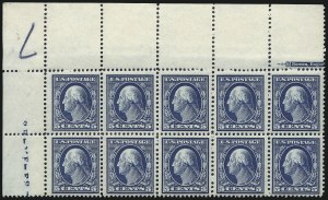 Sale 1007, Lot 2679, 1910-13 Washington-Franklin Issue (Scott 369-395)